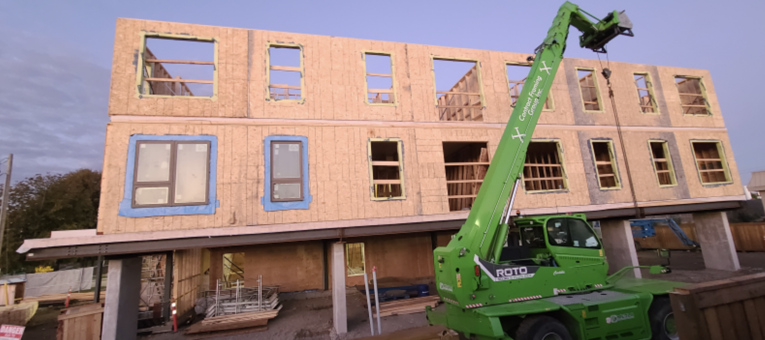 East Elevation in construction at 878 Frederick Street Kitchener
